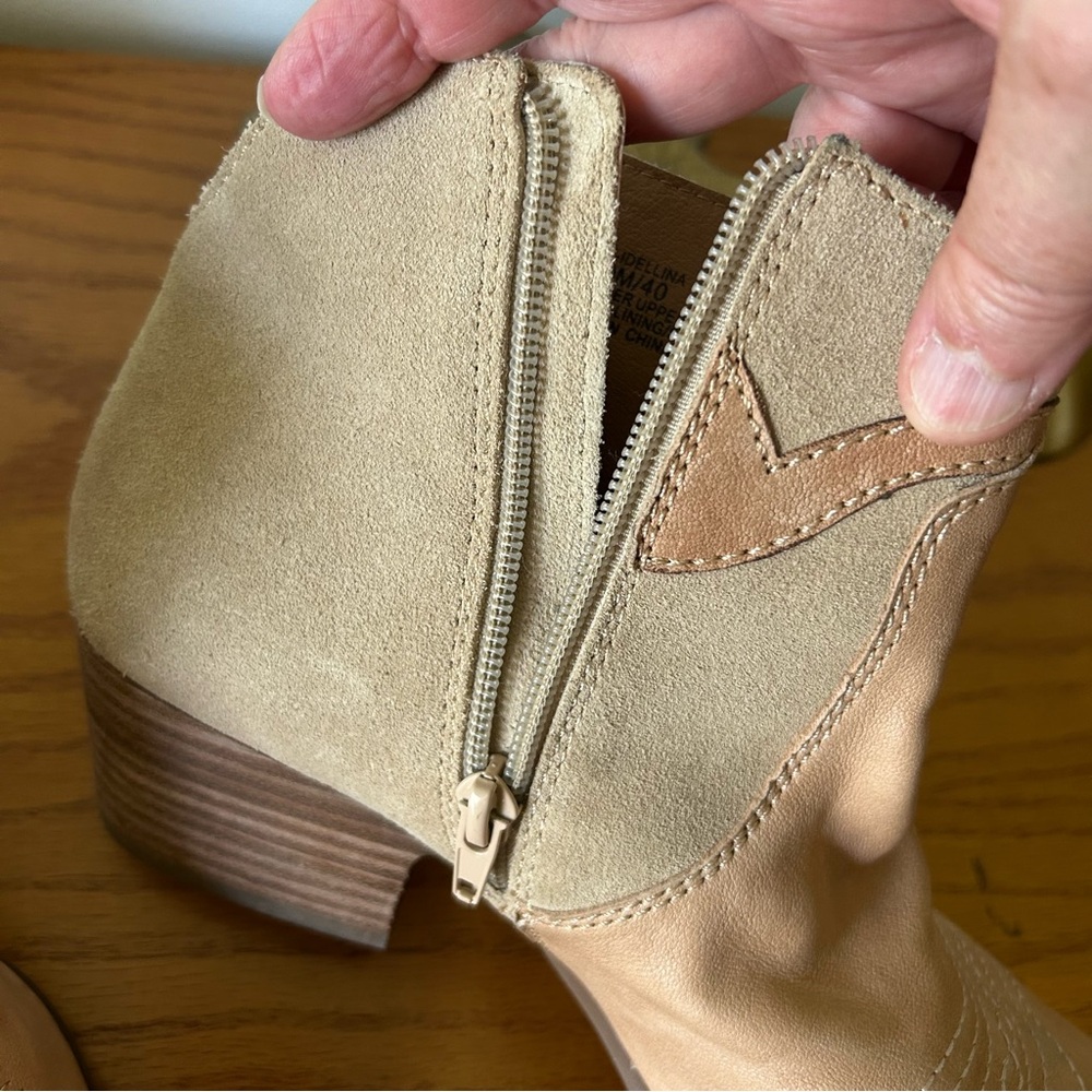 Lucky Brand Idellina Western Bootie in Tahini. Size 9. - Picture 9 of 13